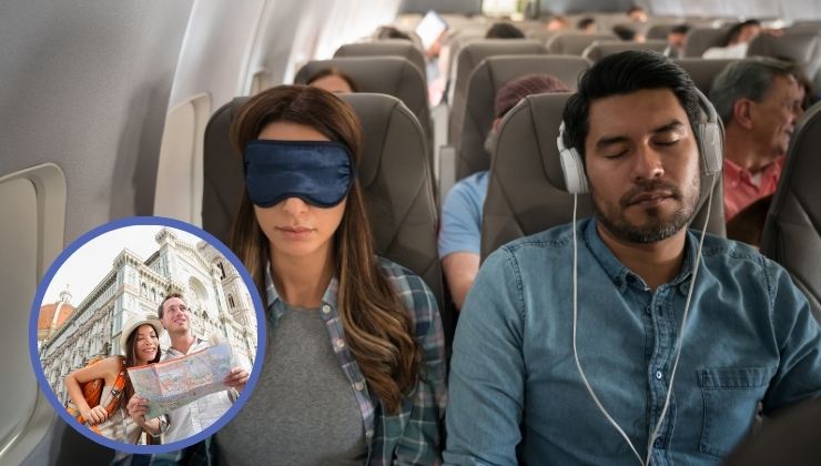 come dormire quando si viaggia in aereo